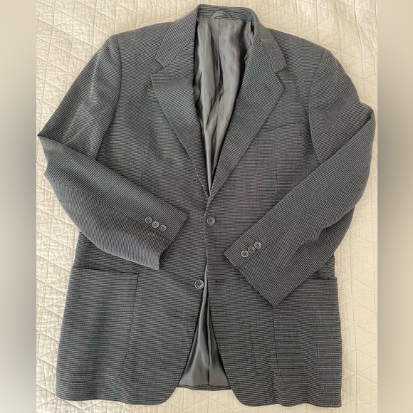 VESTIMENTA Made in Italy Vintage Textured Wool Blend Patch Pocket Jacket Size 40 - Picture 1 of 8